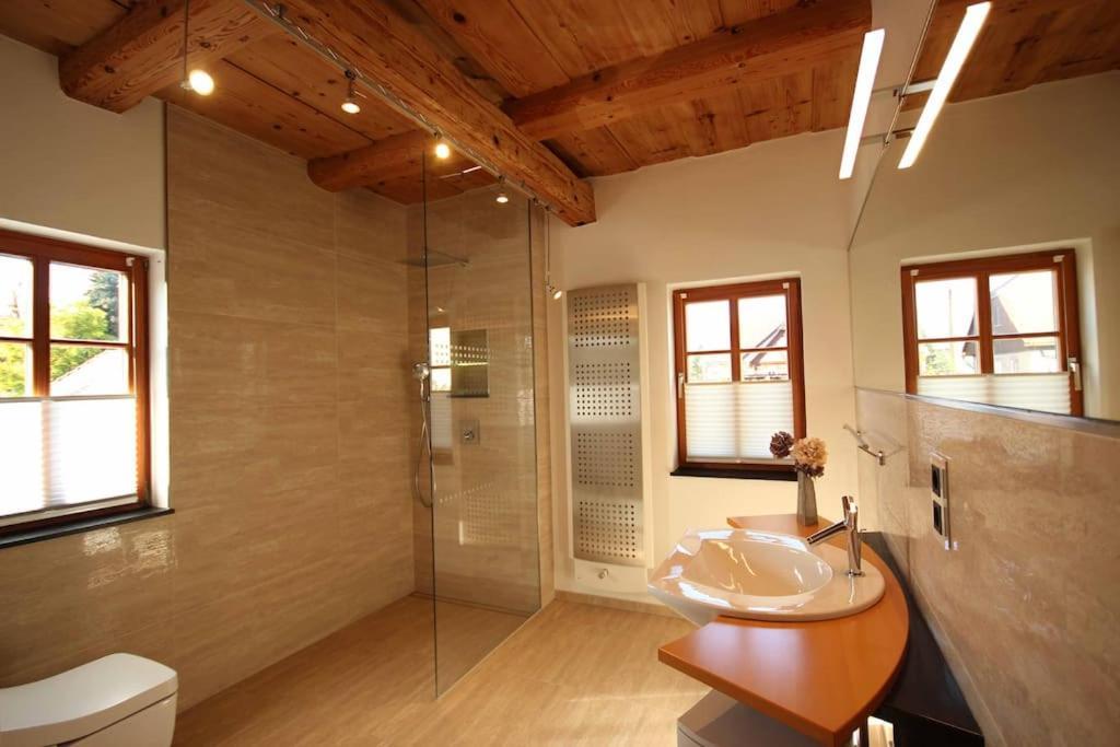 Komfort-Ferienwohnung "Zur Schmiedebruecke" Großschönau Extérieur photo
